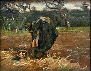 Peasant Woman Digging Up Potatoes Vincent Van Gogh
